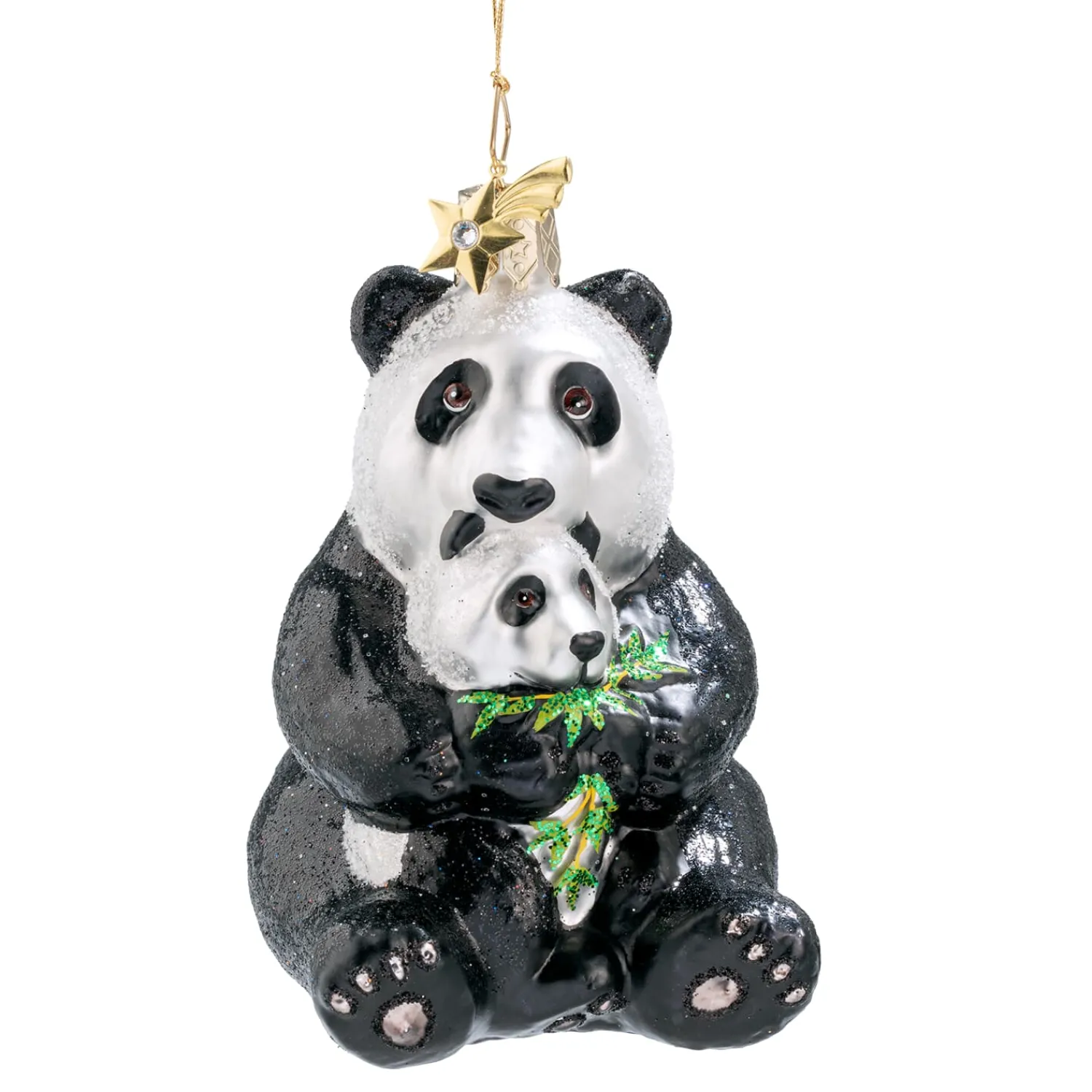 Poesie in Glas Glass Tree Decorations|Panda Bear