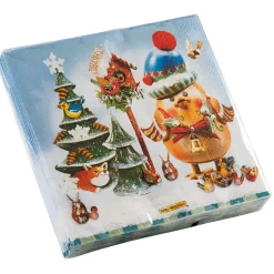* Table Decorations|Paper Napkins "Winter Twittering"