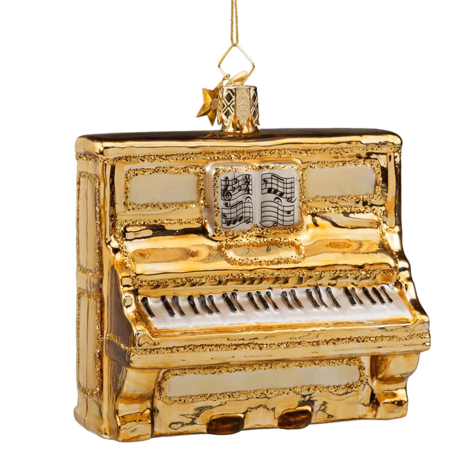 Poesie in Glas Glass Tree Decorations|Piano