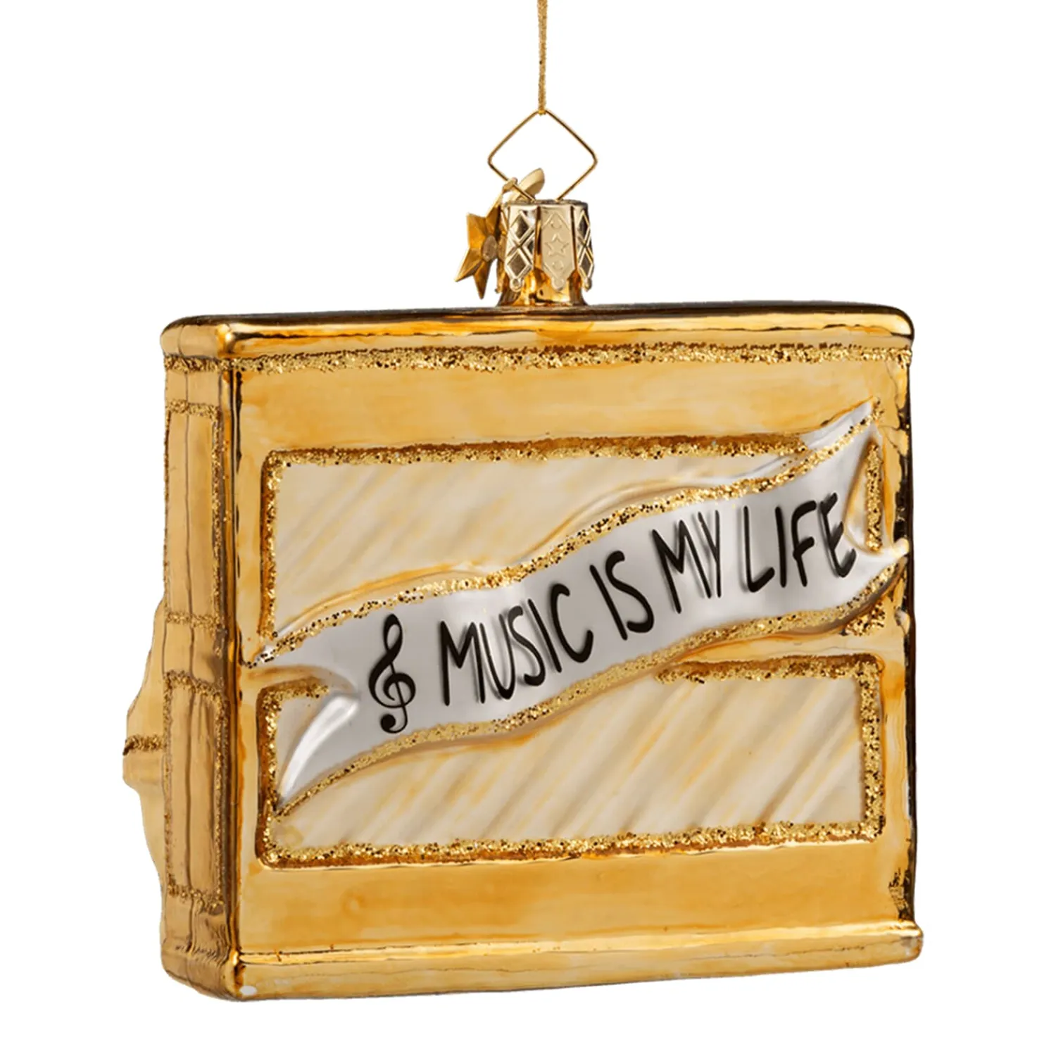 Poesie in Glas Glass Tree Decorations|Piano