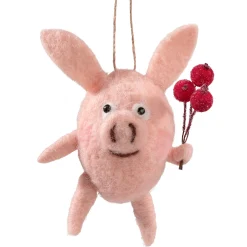 * Felt Tree Decorations|Piggy Made Of Felt