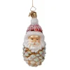 Poesie in Glas Glass Tree Decorations|Pinecone Santa