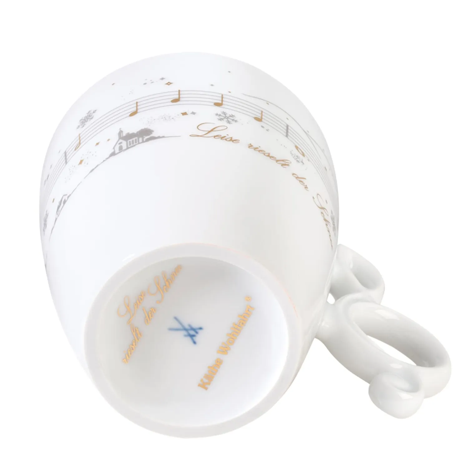 Meissen Porzellan Table Decorations|Porcelain Cup "The Snow Falls Softly"