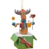 * Wood Tree Decorations|Reindeer-Surprise Gift