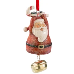 * Resin Tree Decorations|Ringing Santa Claus With Bell