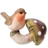 * Decorative Figurines|Robin On Mushroom