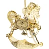 * Brass Tree Decorations|Rocking Horse, Gold-Plated