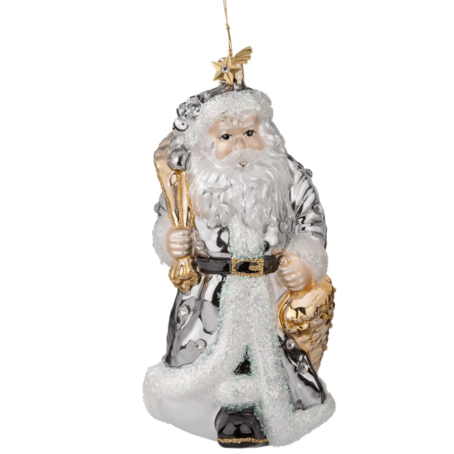 Poesie in Glas Glass Tree Decorations|Santa
