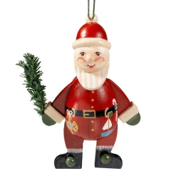 * Wood Tree Decorations|Santa