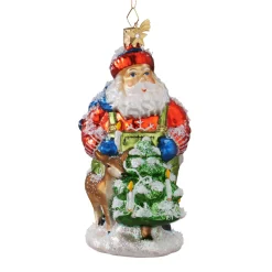 Poesie in Glas Glass Tree Decorations|Santa Claus