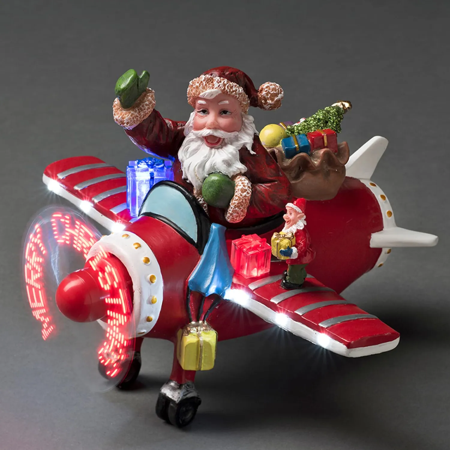 KONSTSMIDE Decorative Figurines|Santa Claus In An Airplane