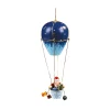 * Wood Tree Decorations|Santa In Air Balloon