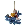 * Wood Tree Decorations|Santa On Plane