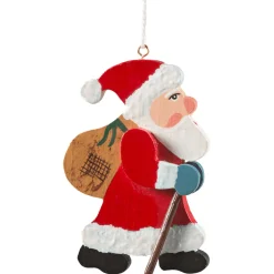 * Pewter Tree Decorations|Santa With Gifts Bag