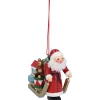 * Wood Tree Decorations|Santa With Sleigh