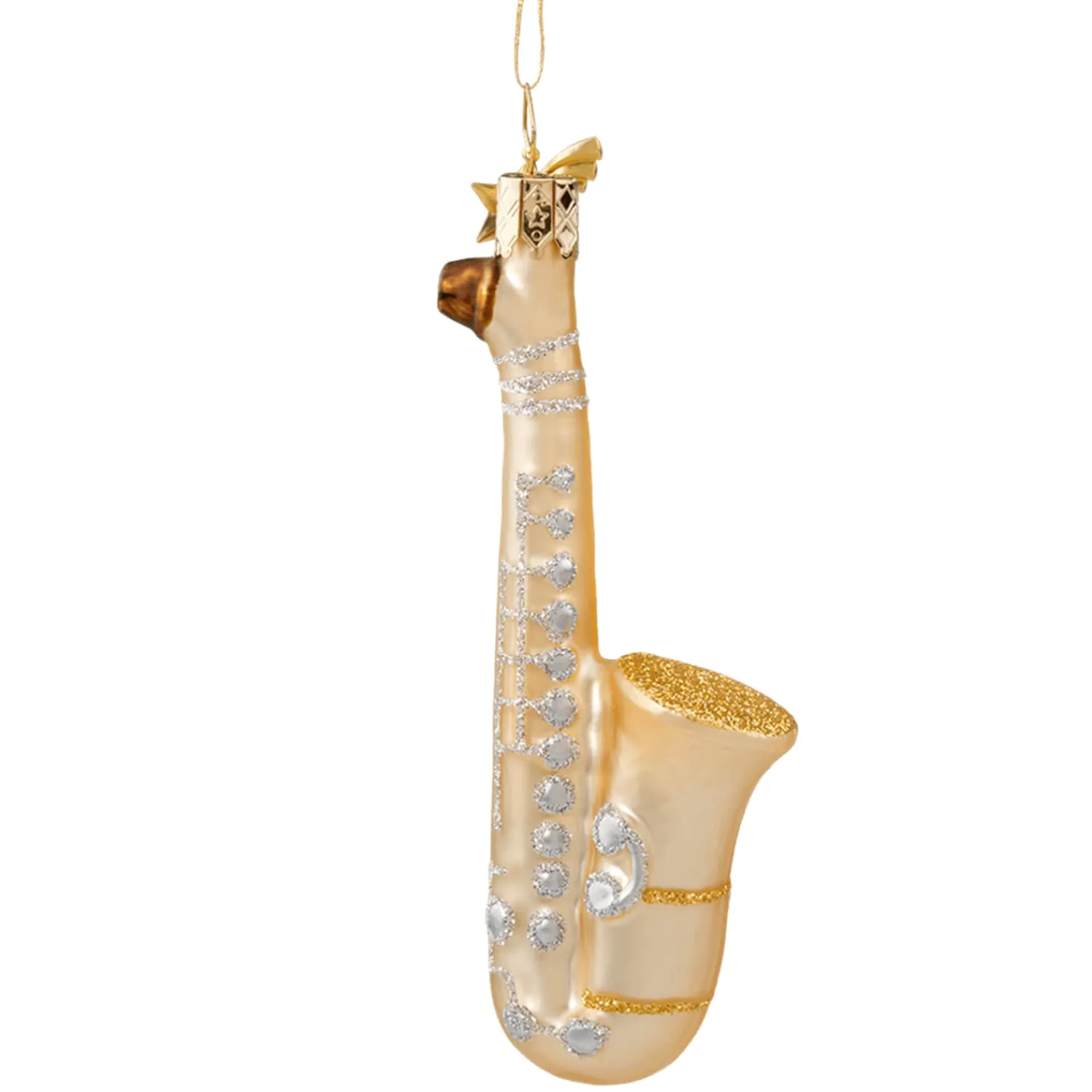 Poesie in Glas Glass Tree Decorations|Saxophone