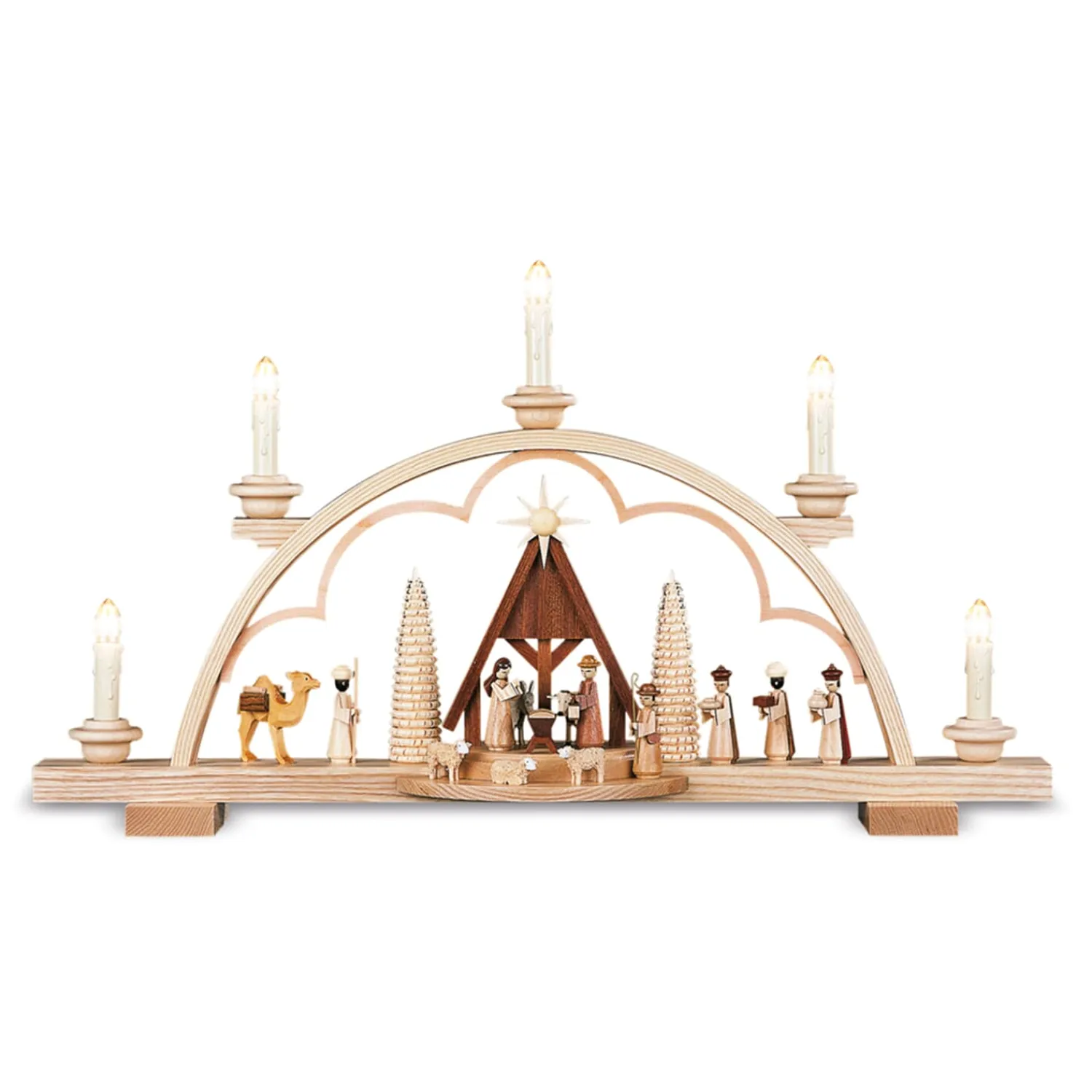 Müller Kleinkunst Schwibbogen|Schwibbogen "Birth Of Christ", 230V