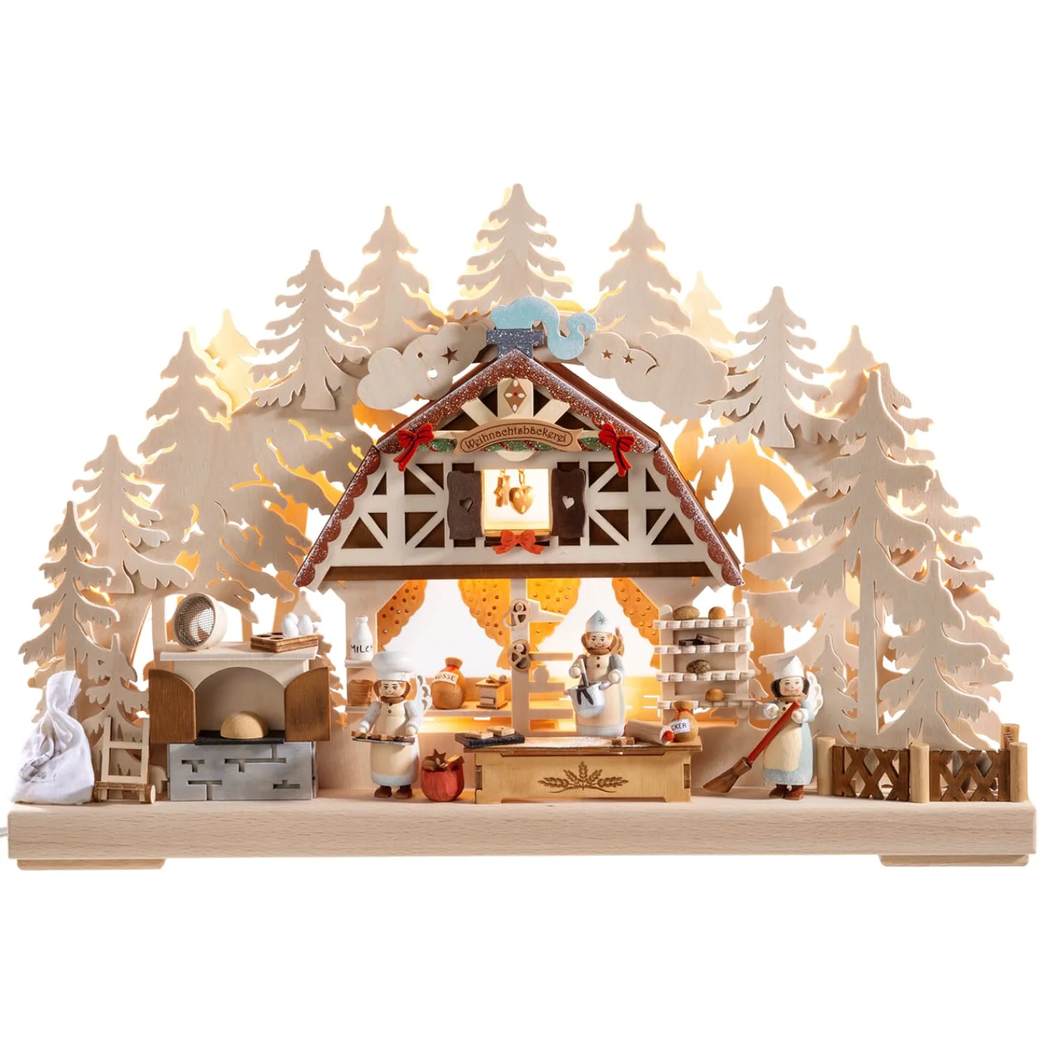 * Schwibbogen|Schwibbogen "Christmas Bakery", 115V With Usb A Port