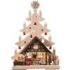 RATAGS Holzdesign Schwibbogen|Schwibbogen "Fir Tree With Gift Store", 230V With Usb A Port