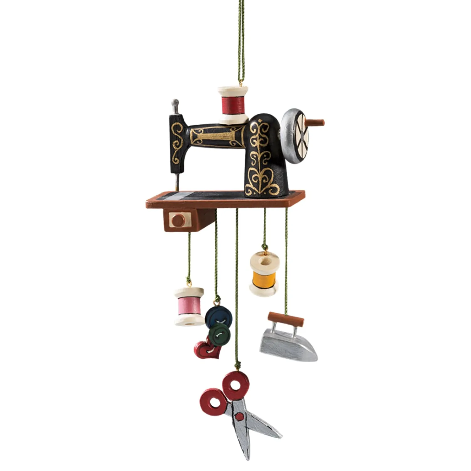 * Wood Tree Decorations|Sewing Machine