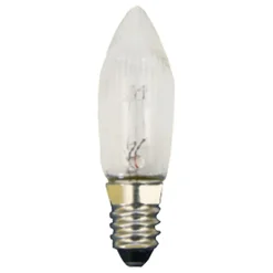 * Spare Parts & Accessories|Short Screw Thread Bulb, 16V/3W/E10, Height 1.5" (40Mm)
