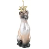 Poesie in Glas Glass Tree Decorations|Siamese Cat