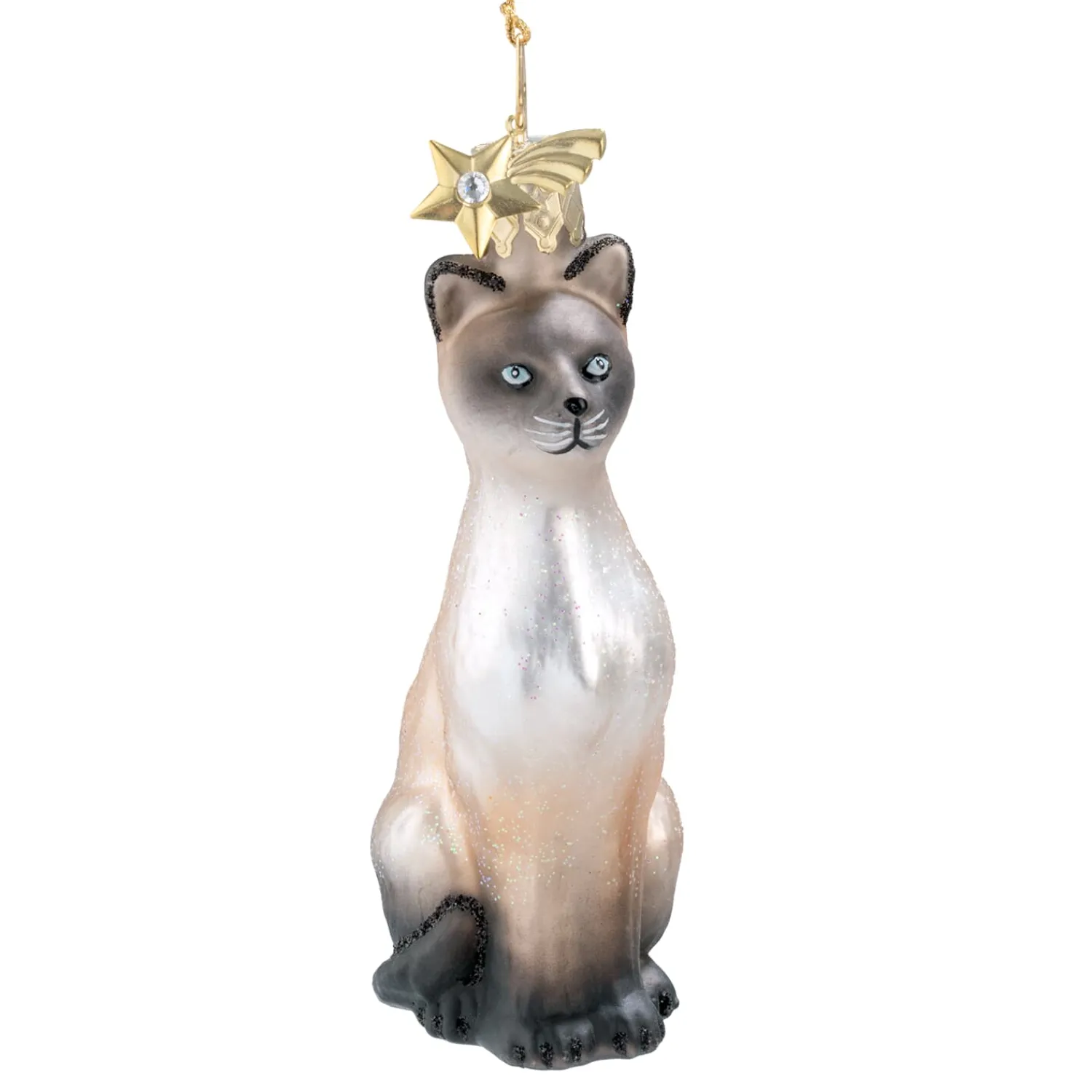 Poesie in Glas Glass Tree Decorations|Siamese Cat