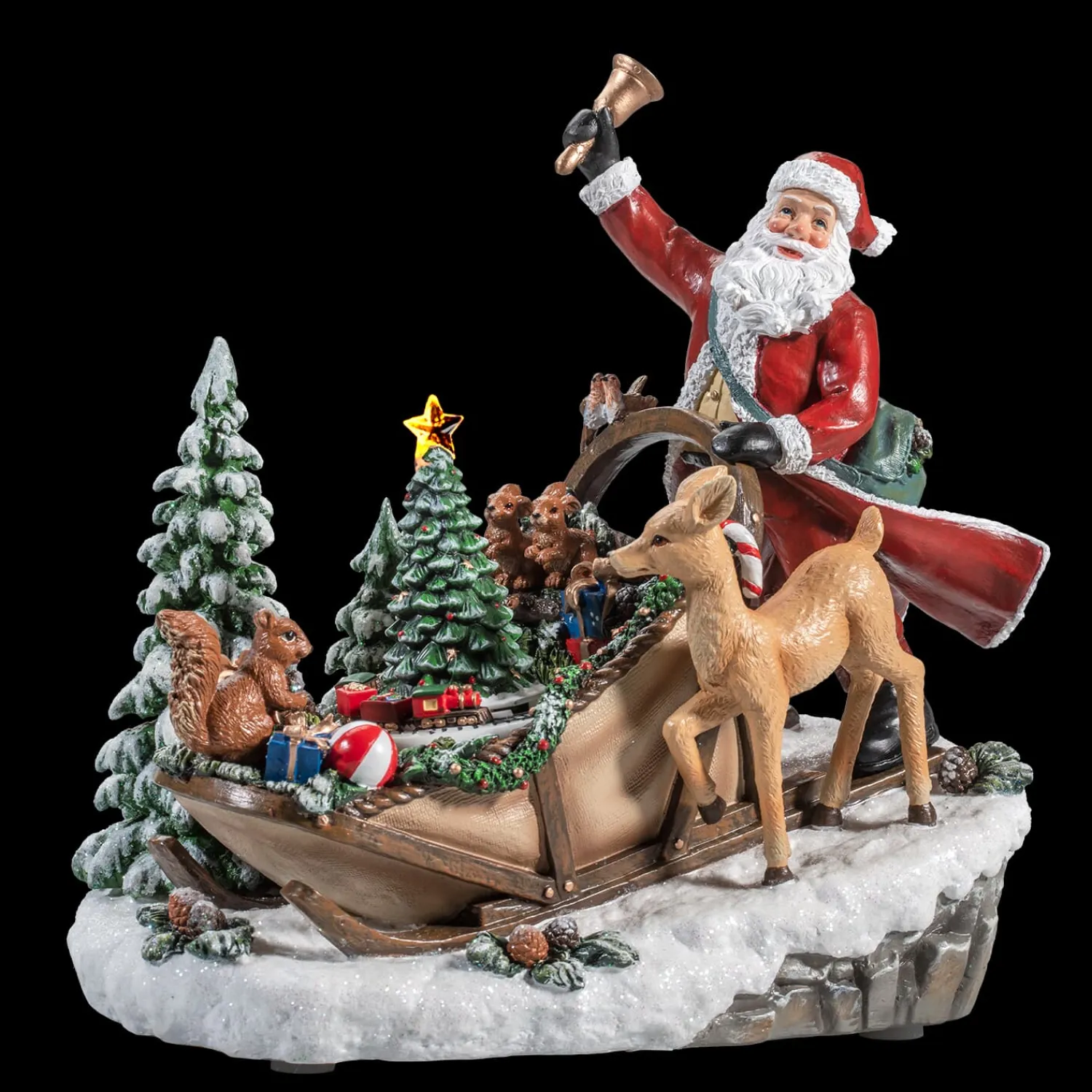 * Music Boxes|Sleigh With Animals, Music Box