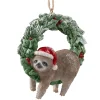 * Resin Tree Decorations|Sloth In Advent Wreath