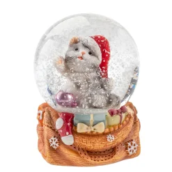 * Snow Globes|Snow Globe "Christmas Cat"