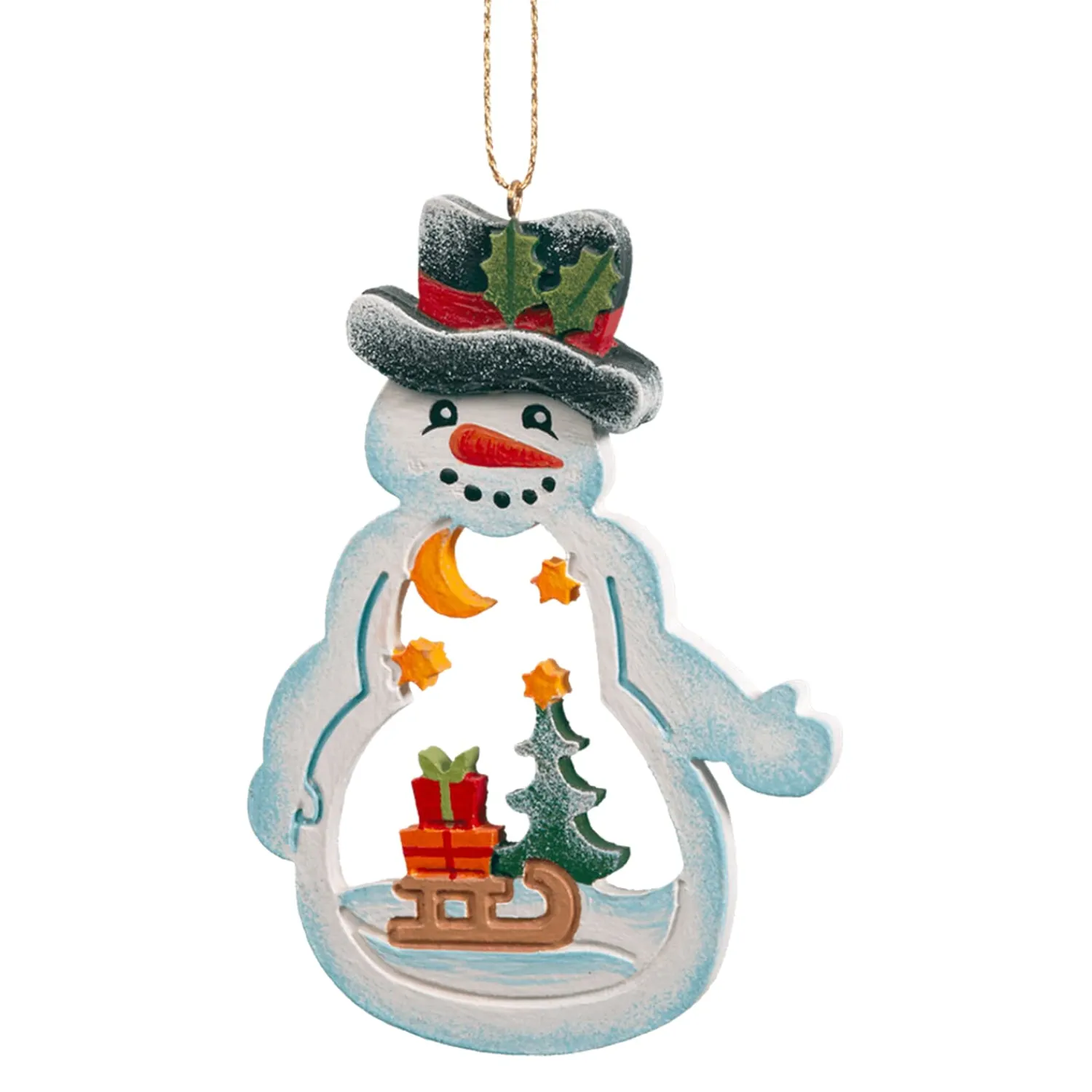 * Wood Tree Decorations|Snowman