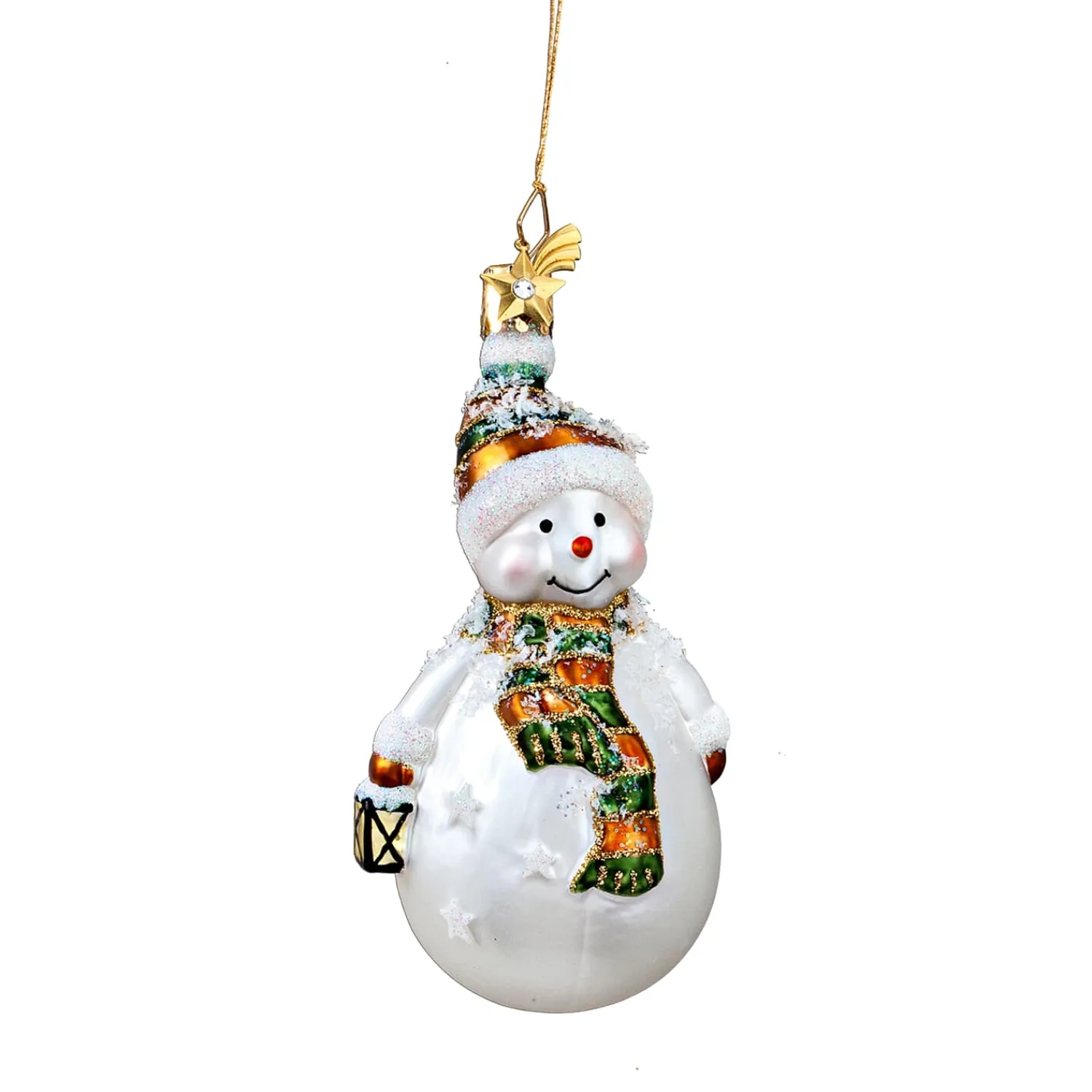 Poesie in Glas Glass Tree Decorations|Snowman