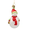 Poesie in Glas Glass Tree Decorations|Snowman, Opal
