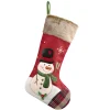 * Hanging Decorations|Snowman Stocking, Red