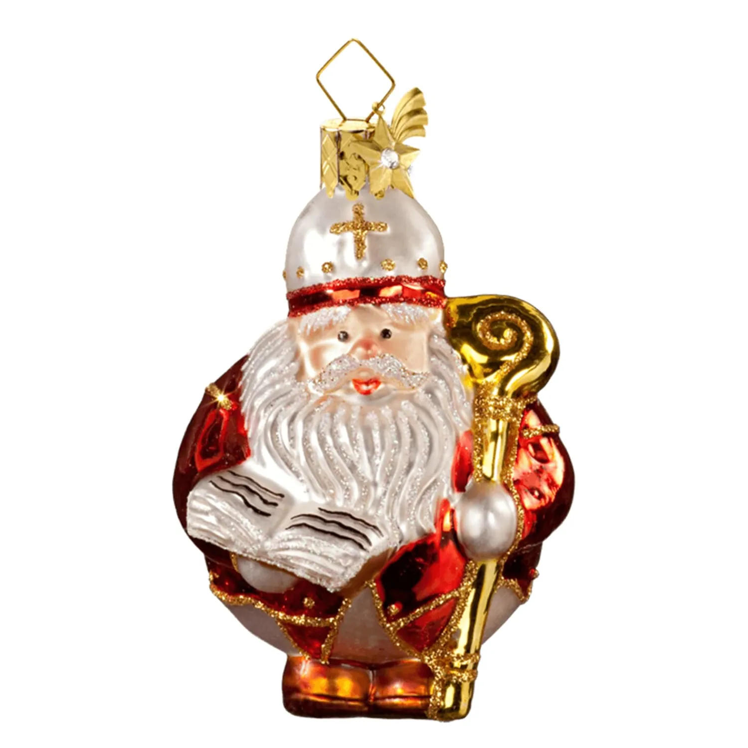Poesie in Glas Glass Tree Decorations|St. Nicholas (Round)