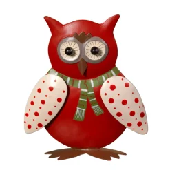 * Decorative Figurines|Standing Metal Owl