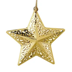 * Brass Tree Decorations|Star, Gold