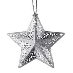 * Brass Tree Decorations|Star, Silver