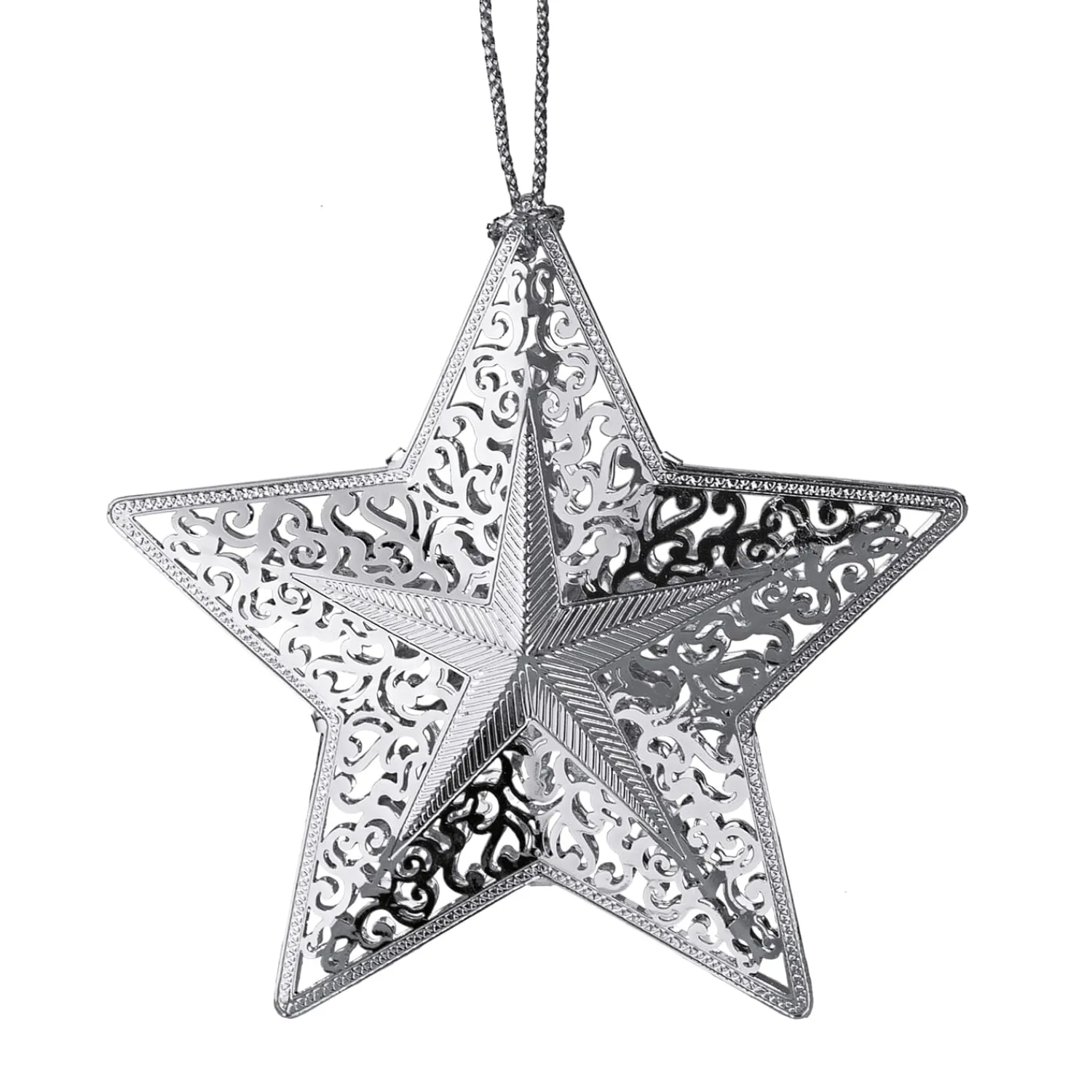 * Brass Tree Decorations|Star, Silver