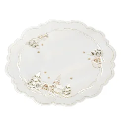 * Table Decorations|Tablecloth "Winter Village" R 8 Inch