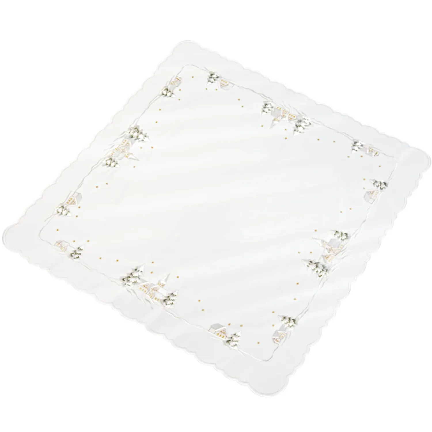 * Table Decorations|Tablecloth "Winter Village" 88X88 Cm