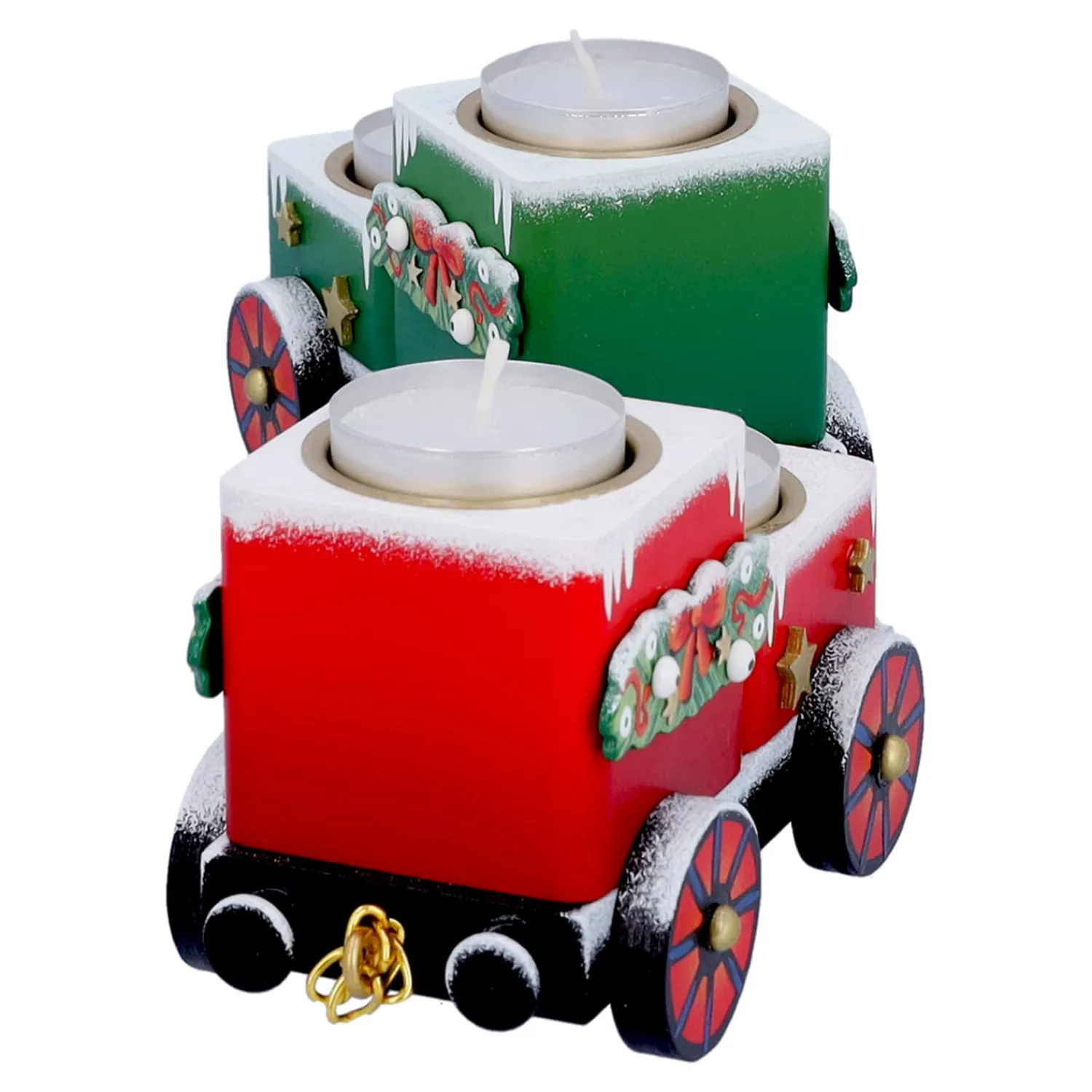 * Candle- & Tealight Holders|Tealight Candle Holder "Wagons Christmas Journey"