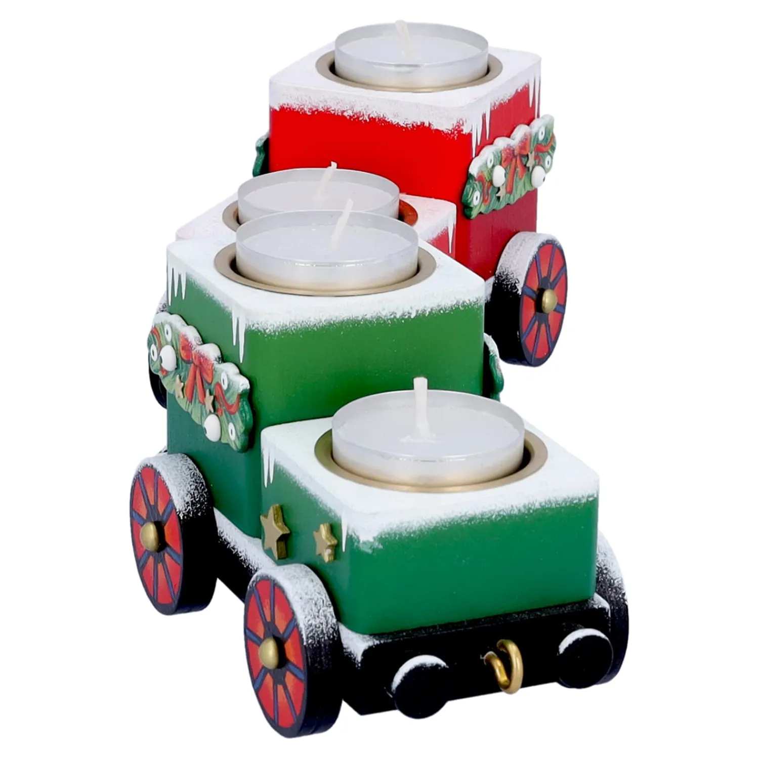 * Candle- & Tealight Holders|Tealight Candle Holder "Wagons Christmas Journey"