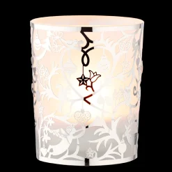 * Candle- & Tealight Holders|Tealight Glass "Christmas In The Forest", Silver