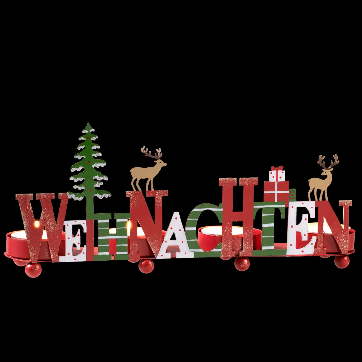 * Candle- & Tealight Holders|Tealight Holder "Bright Christmas"
