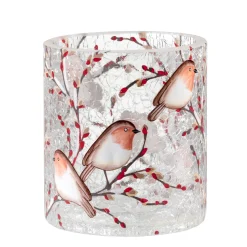 * Candle- & Tealight Holders|Tealight Holder "Robin Family", 10 Cm