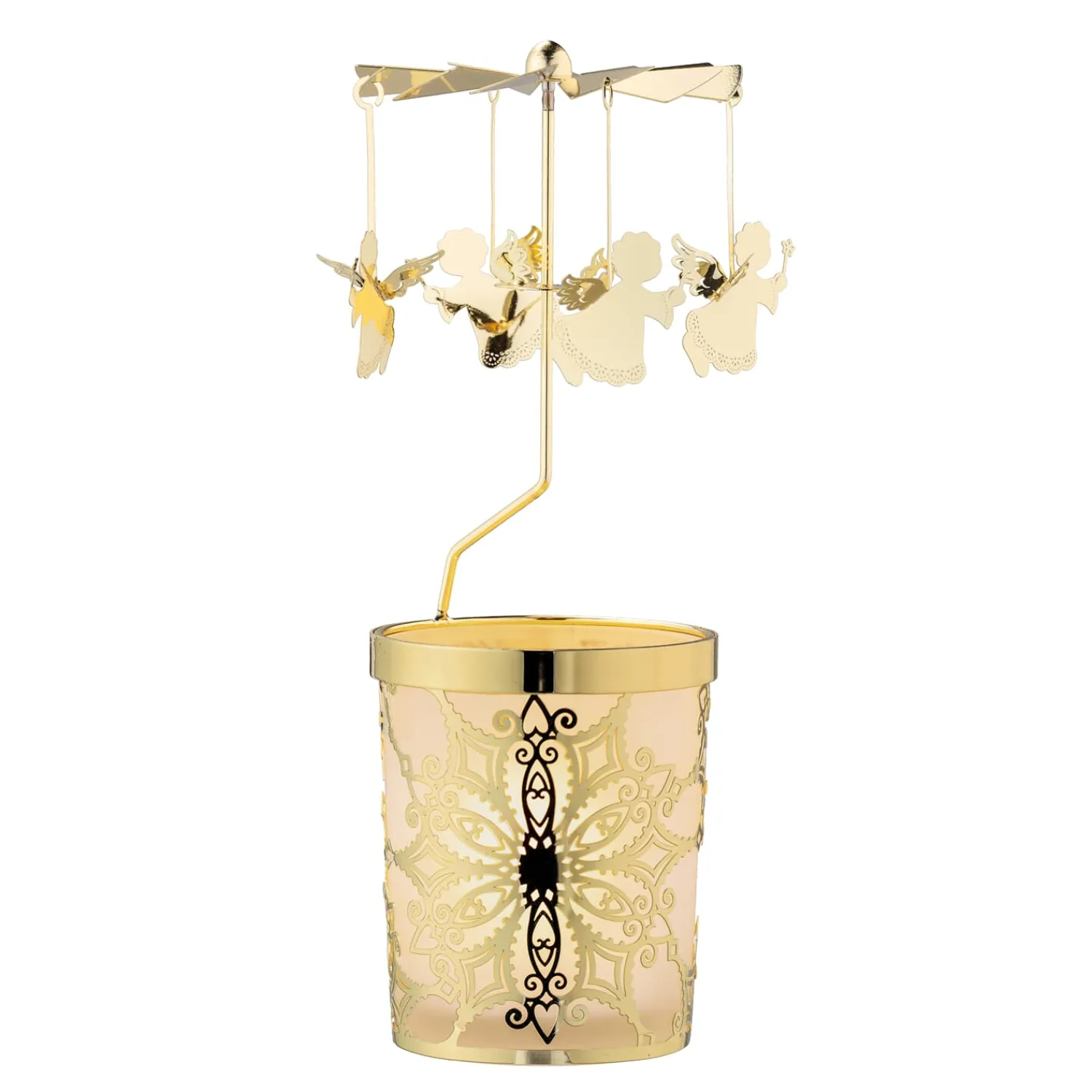 * Candle- & Tealight Holders|Tealight Mobile "Angel", Gold
