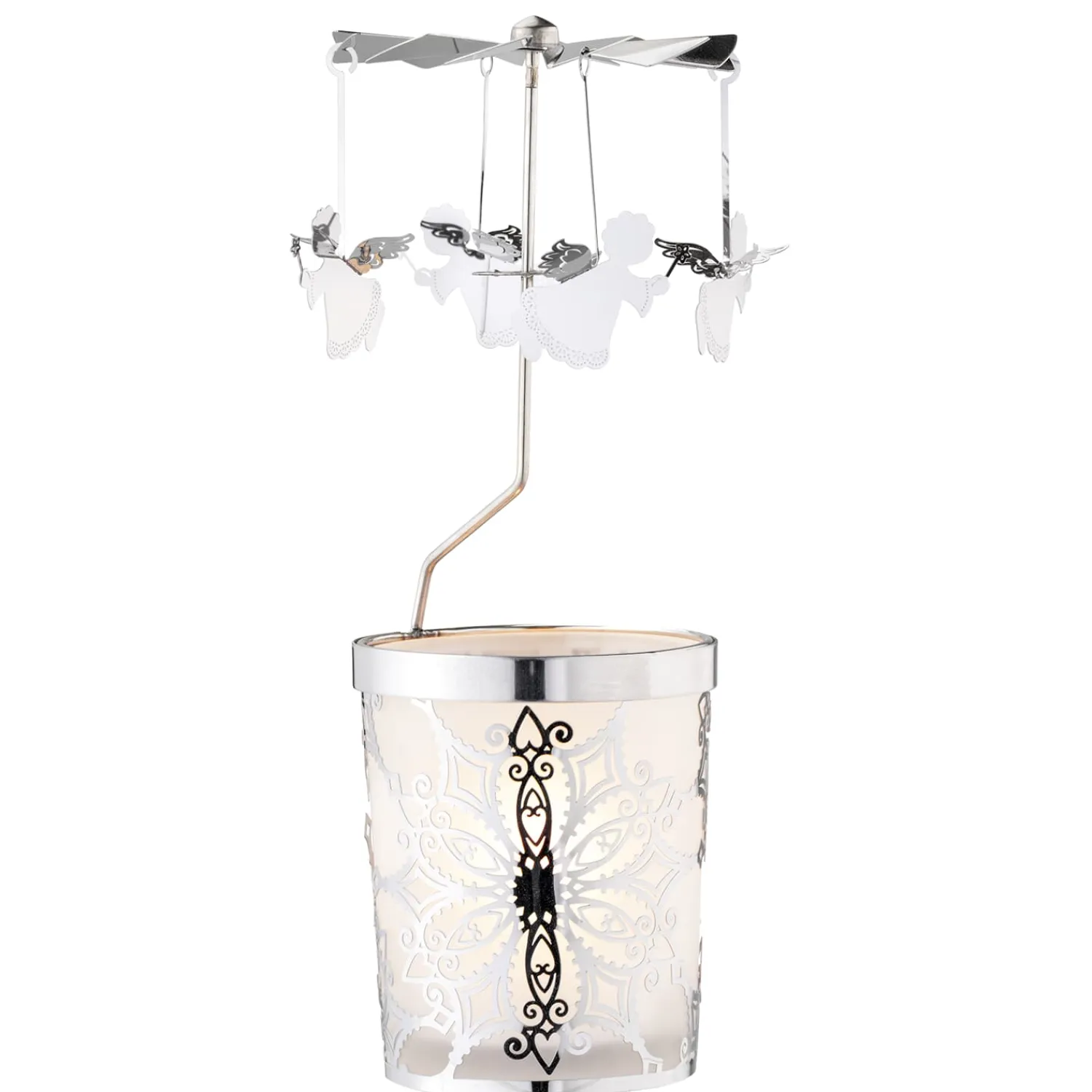 * Candle- & Tealight Holders|Tealight Mobile "Angel", Silver