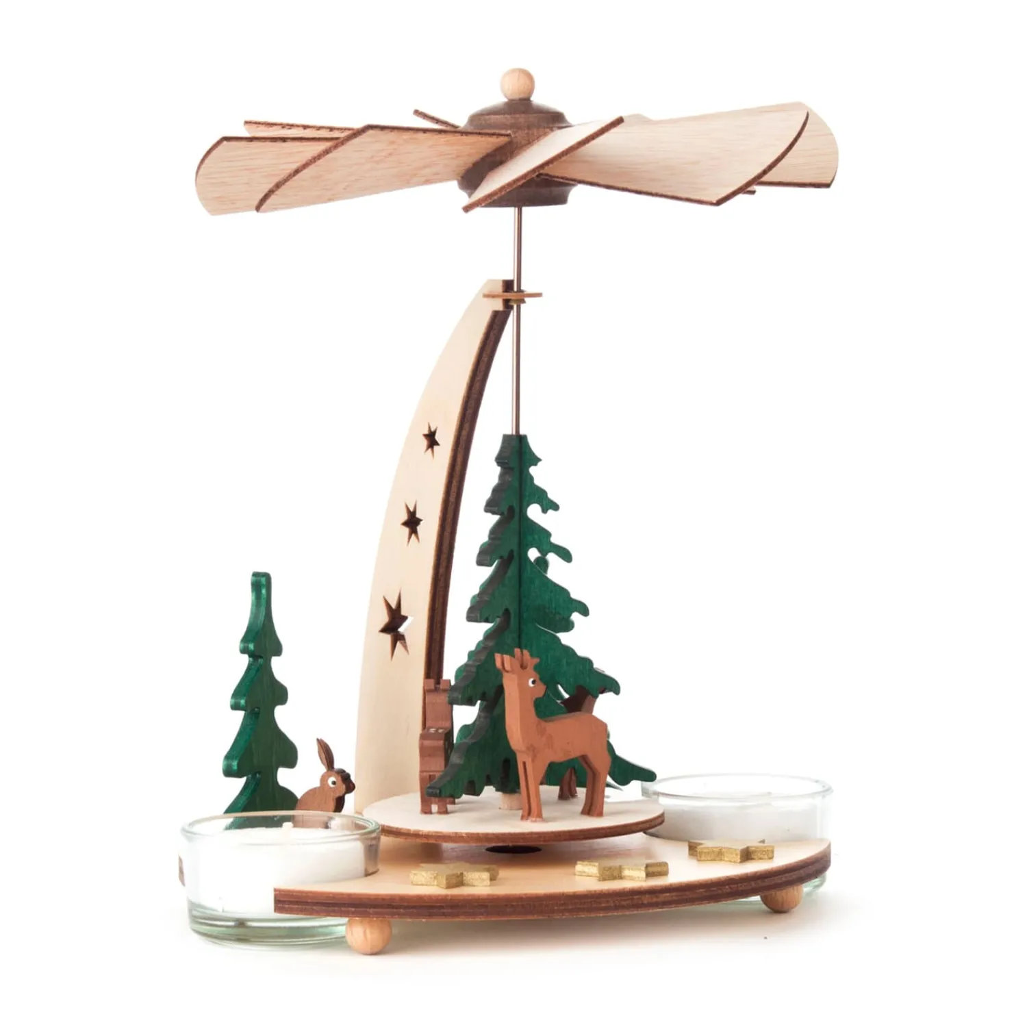 * Pyramids|Tealight Pyramid "Forest Animals"