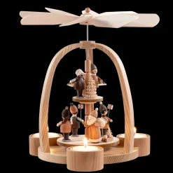 * Pyramids|Tealight Pyramid "Santa Claus With Children"